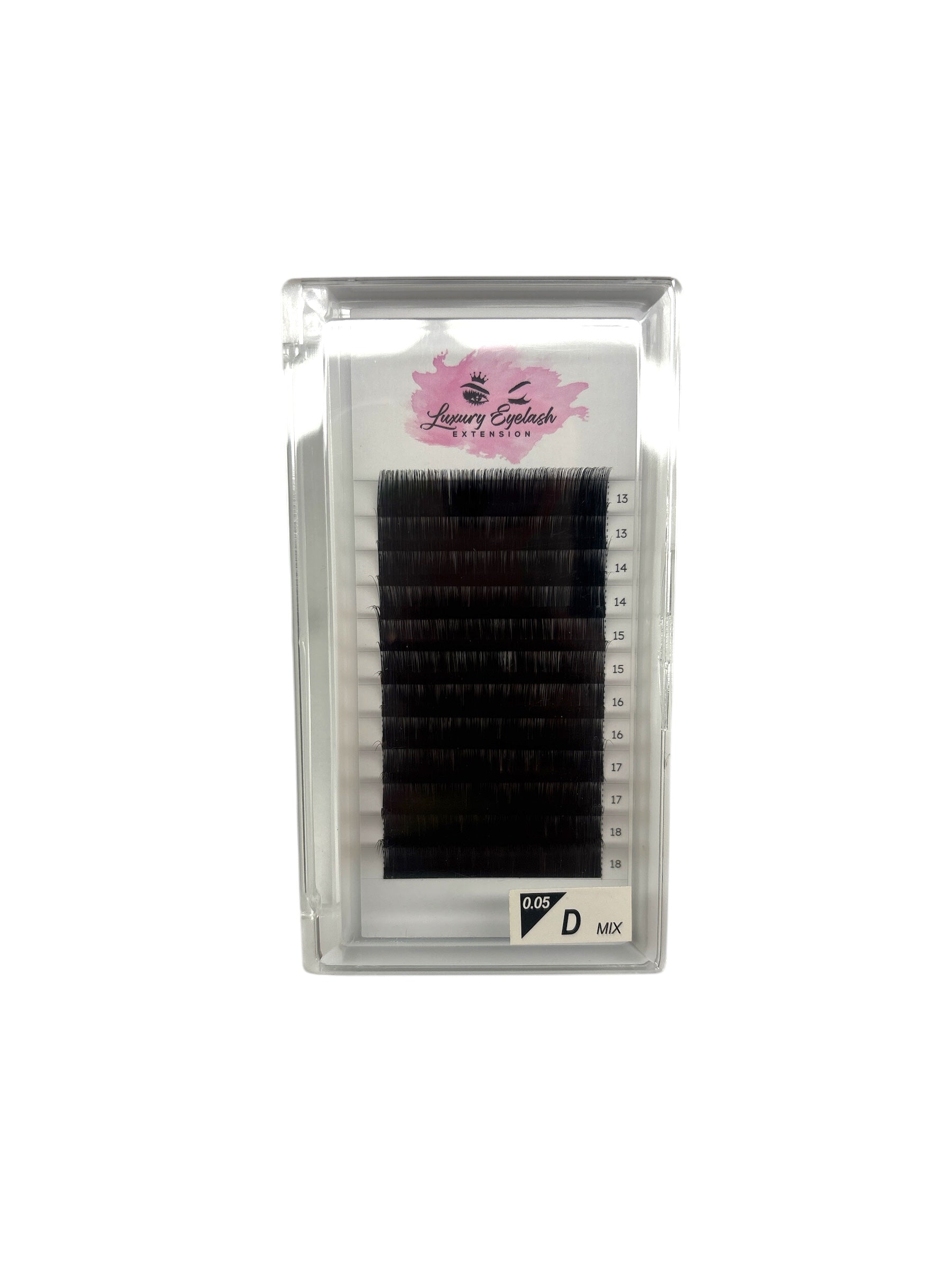 Classic Extensions eyelash pack, vegan and cruelty-free, durable Korean PBT material, foil-backed for lasting curl support.
